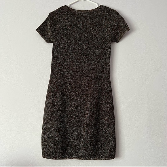 NWT Sandro Paris Glitter Sparkle Short Sleeve Dress Small - Picture 5 of 17